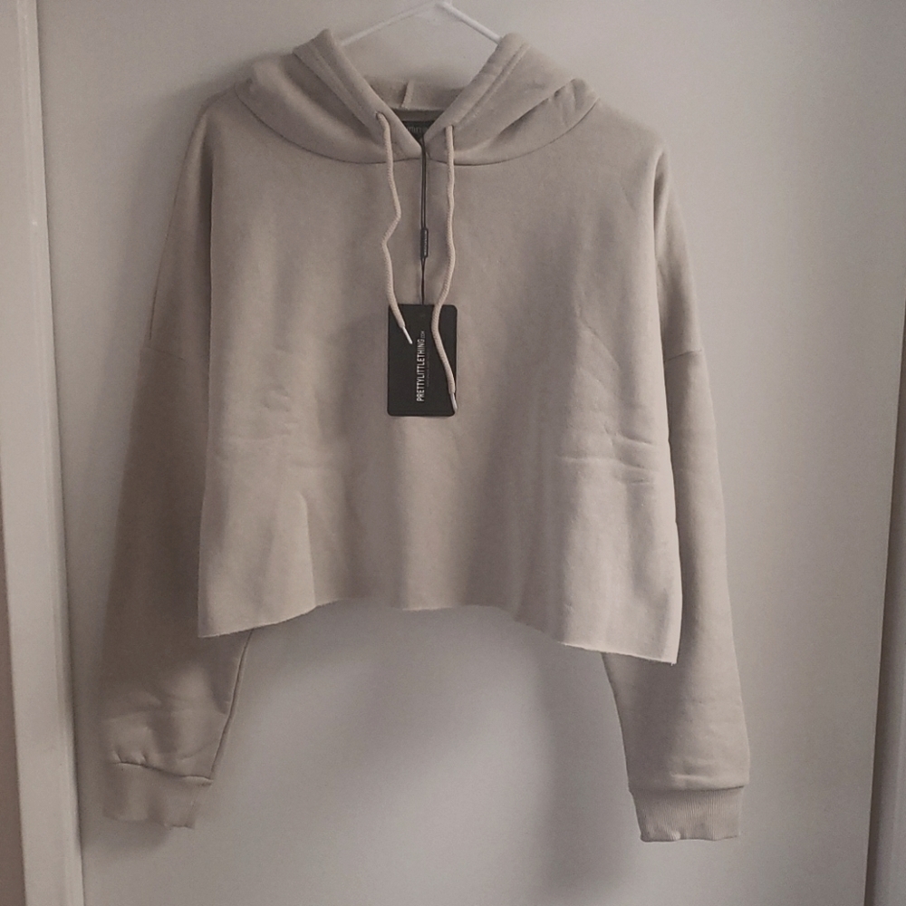 Oversized Cropped Hoodie